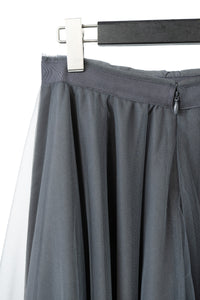 MARC LE BIHAN/3-LAYER CUT OFF SKIRT