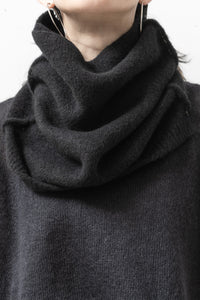 ISABEL BENENATO/Yak snood contrast stitch