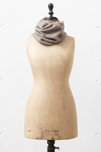 ISABEL BENENATO/Yak snood contrast stitch