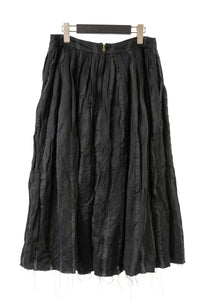 Aleksandr Manamis/WASHED STRIPE PLISSÉ SKIRT (Femme)